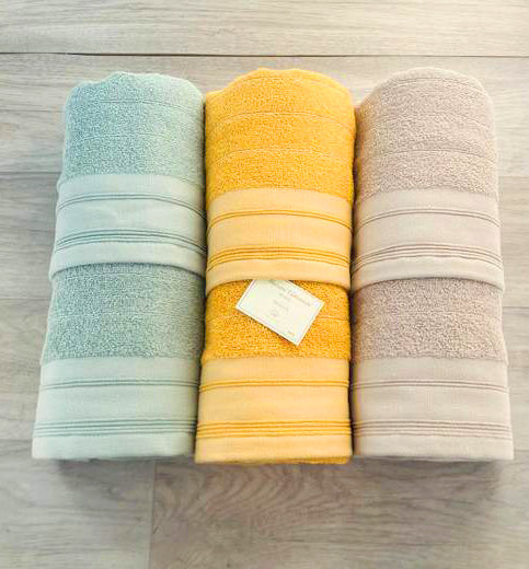 Set Asciugamani 3+3 Maestri Cotonieri Class Spugna di Cotone