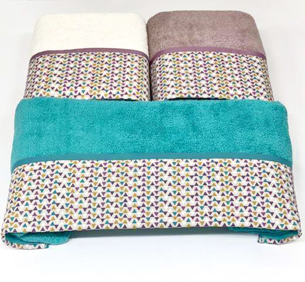 Set Asciugamani 3+3 Creole Firenze Tiziana Spugna di Cotone