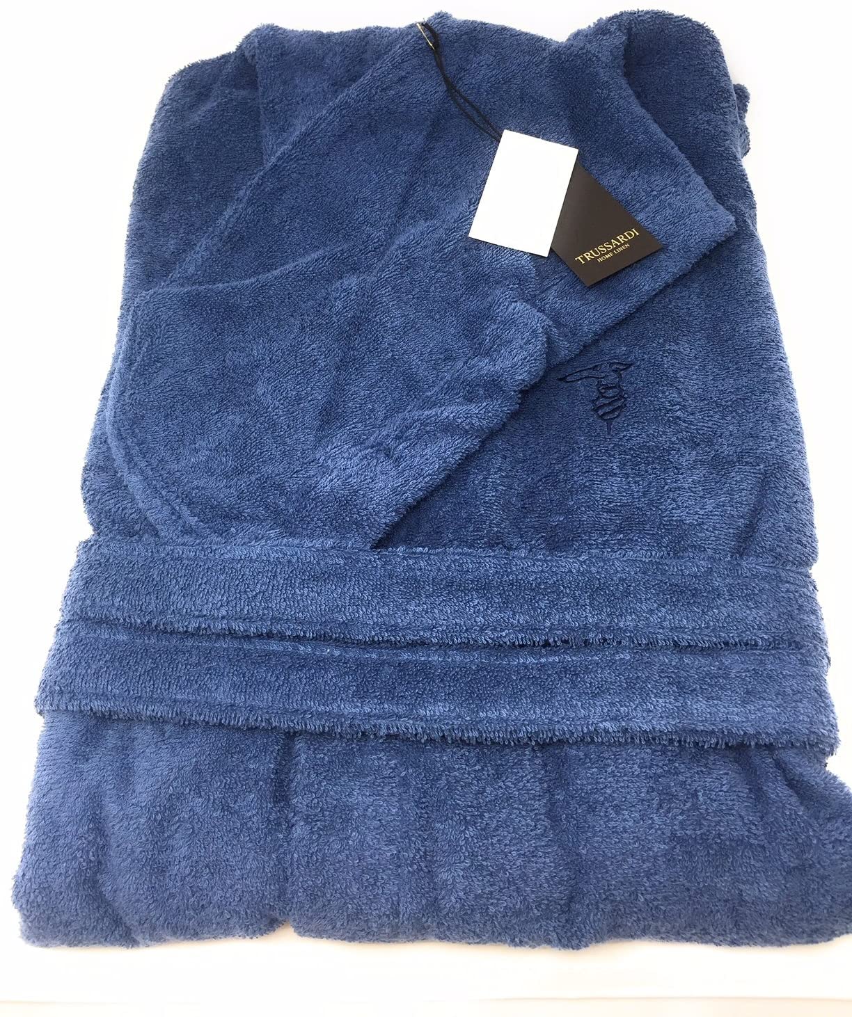 Accappatoio Trussardi Ribbon Cappuccio L/XL Spugna di Cotone