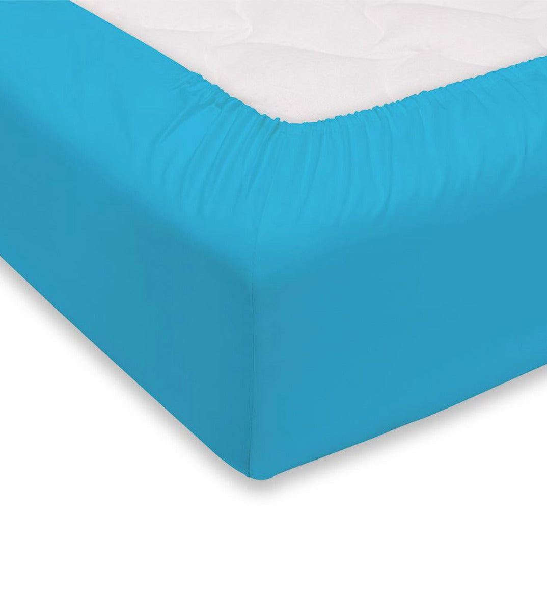 Lenzuolo sotto Maestri Cotonieri tinta unita, cotone mercerizzato 180x200 cm con angoli 27 cm, tessitura 60 fili/cm², elegante e Made in Italy.