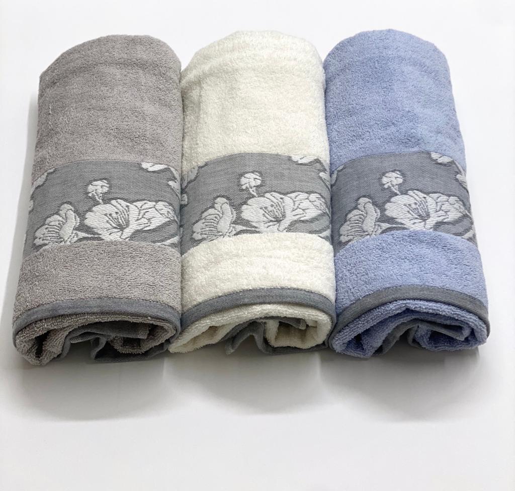 Set Asciugamani 3+3 Vingi Hibiscus Spugna di Cotone