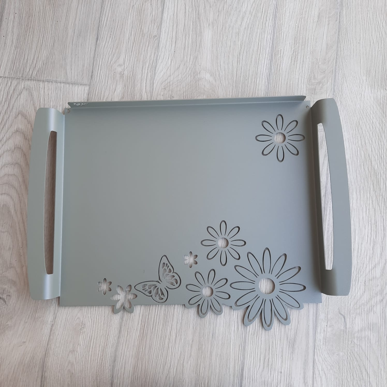 Vassoio grande Arti & Mestieri Margherite  Ferro