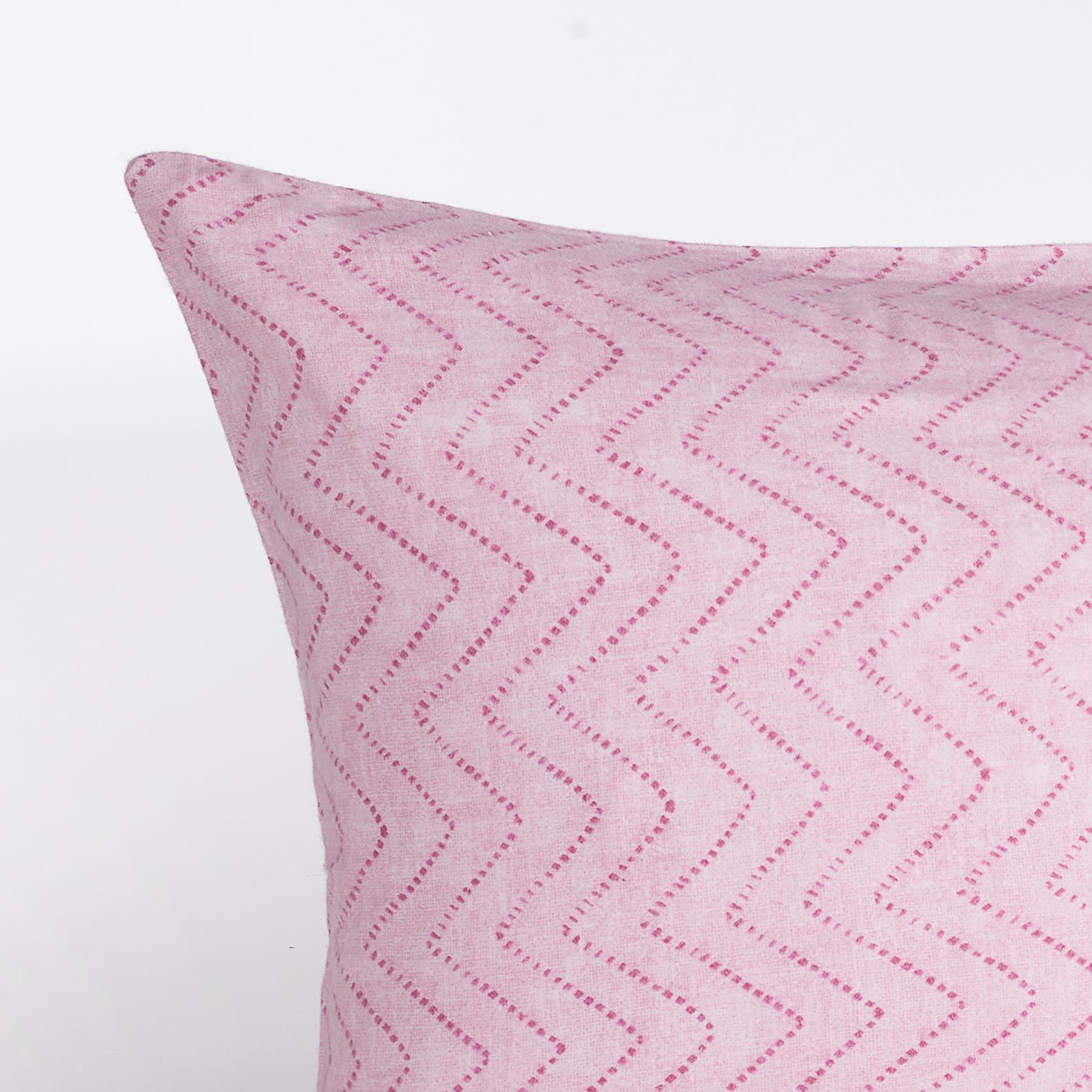 Completo lenzuola singolo Maè Via Roma 60 in cotone con motivo Chevron, lenzuolo con elastici e federa coordinata