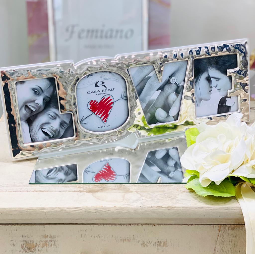 Portafoto Casa Reale Love Argento 925