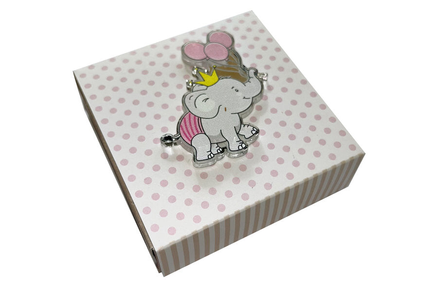 Scatolina Nascita Bimba a pois e righe Harmony