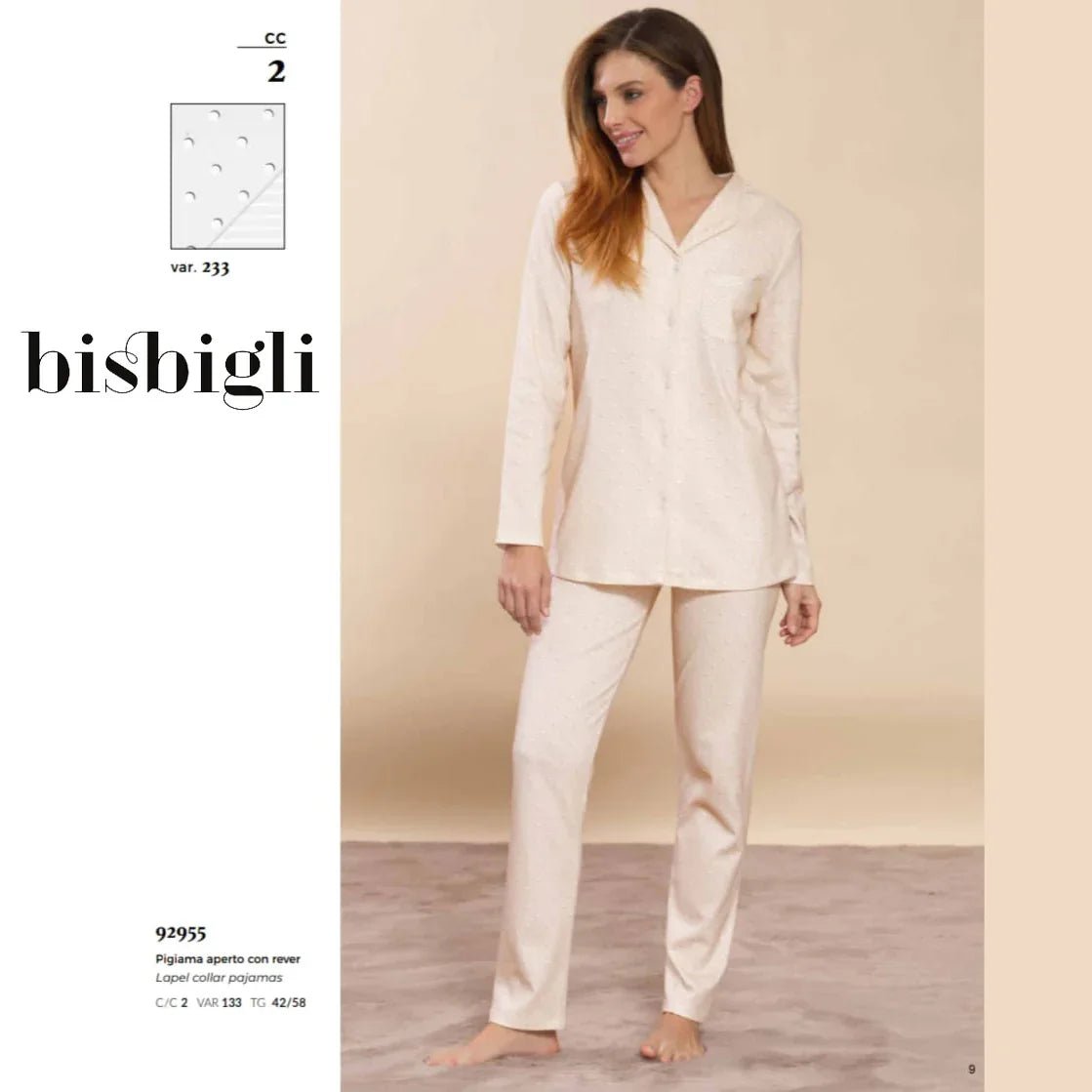 Pigiama Primavera/Estate Donna Bisbigli BP292955 44 100% CO - The King Luxury