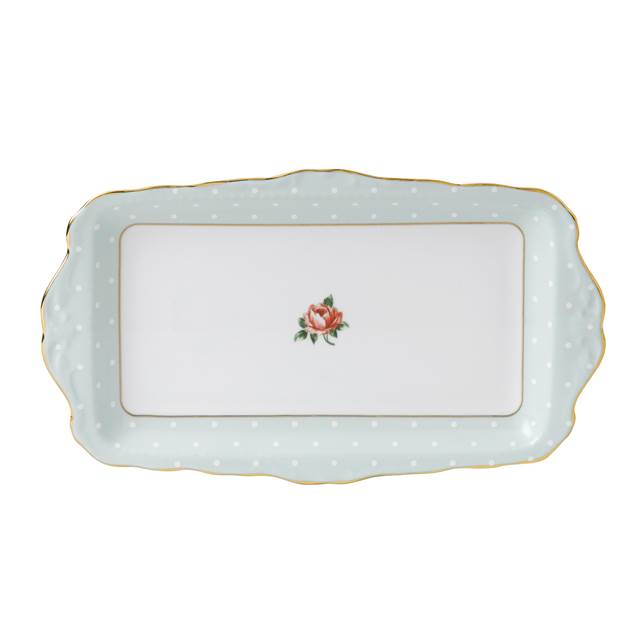 Vassoio Royal Albert Polka Rose Porcellana