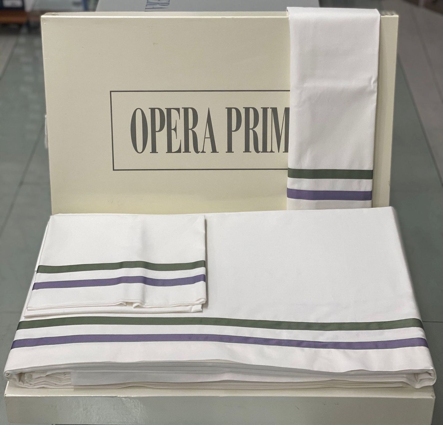 Completo Lenzuola Opera Prima Queen Matrimoniale Cotone