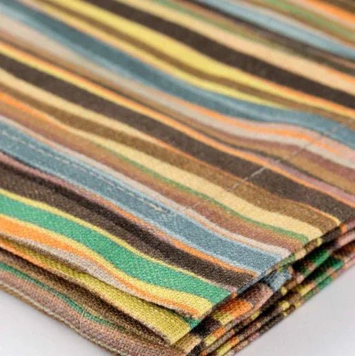 Runner Reevèr Madagascar Rigato 50x150 cm Cotone Fiammato - The King Luxury