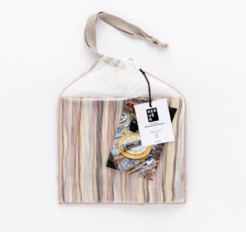 Runner Reevèr Madagascar Rigato 50x150 cm Cotone Fiammato - The King Luxury