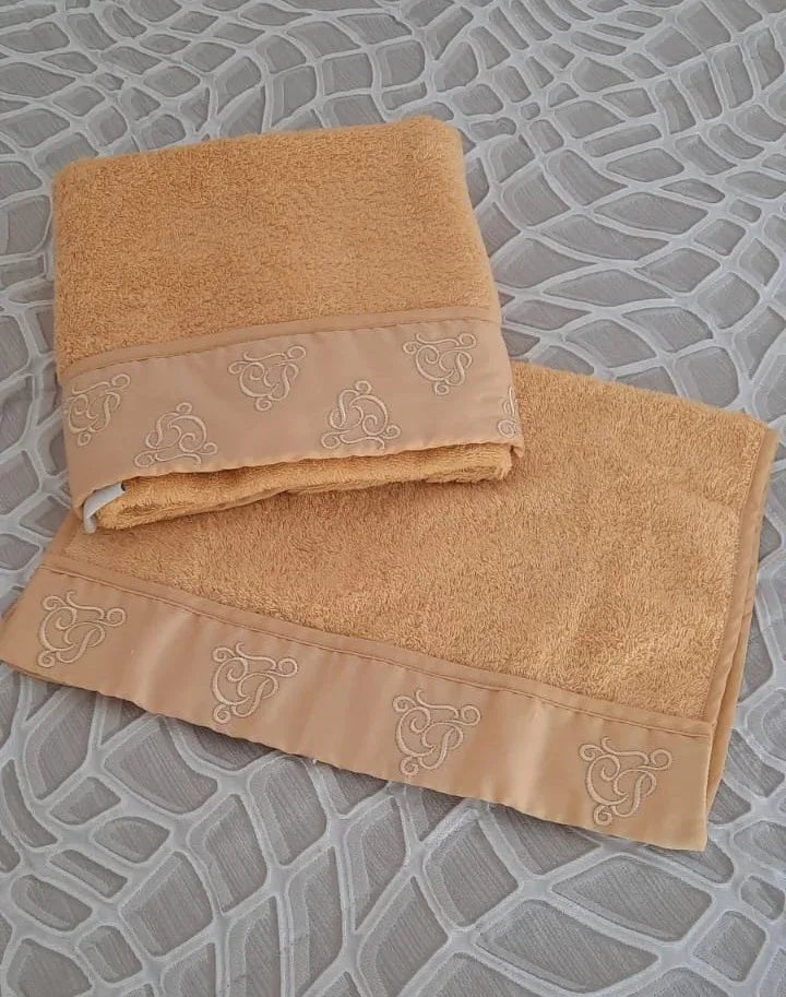 Set Asciugamani Carlo Pignatelli Emblema Spugna di Cotone - The King Luxury