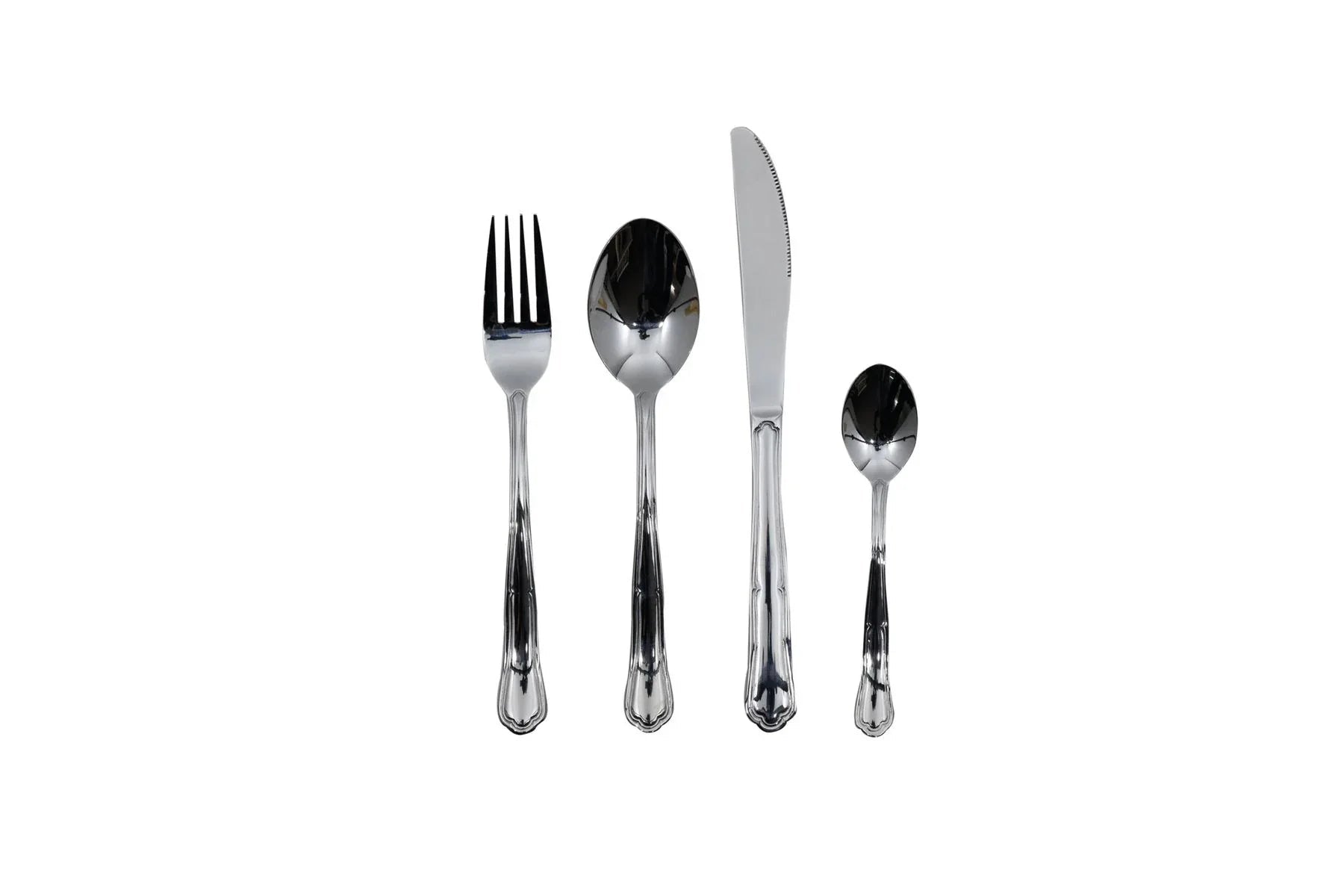 Set Posate Preziosa Ps10001Argento Acciaio - The King Luxury