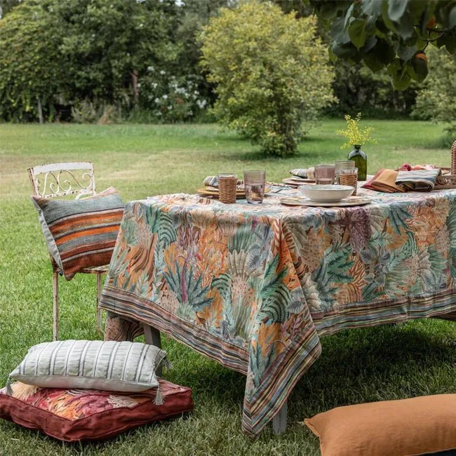 Tovaglia da Tavola Reevèr Madagascar X12 Cotone Fiammato - The King Luxury