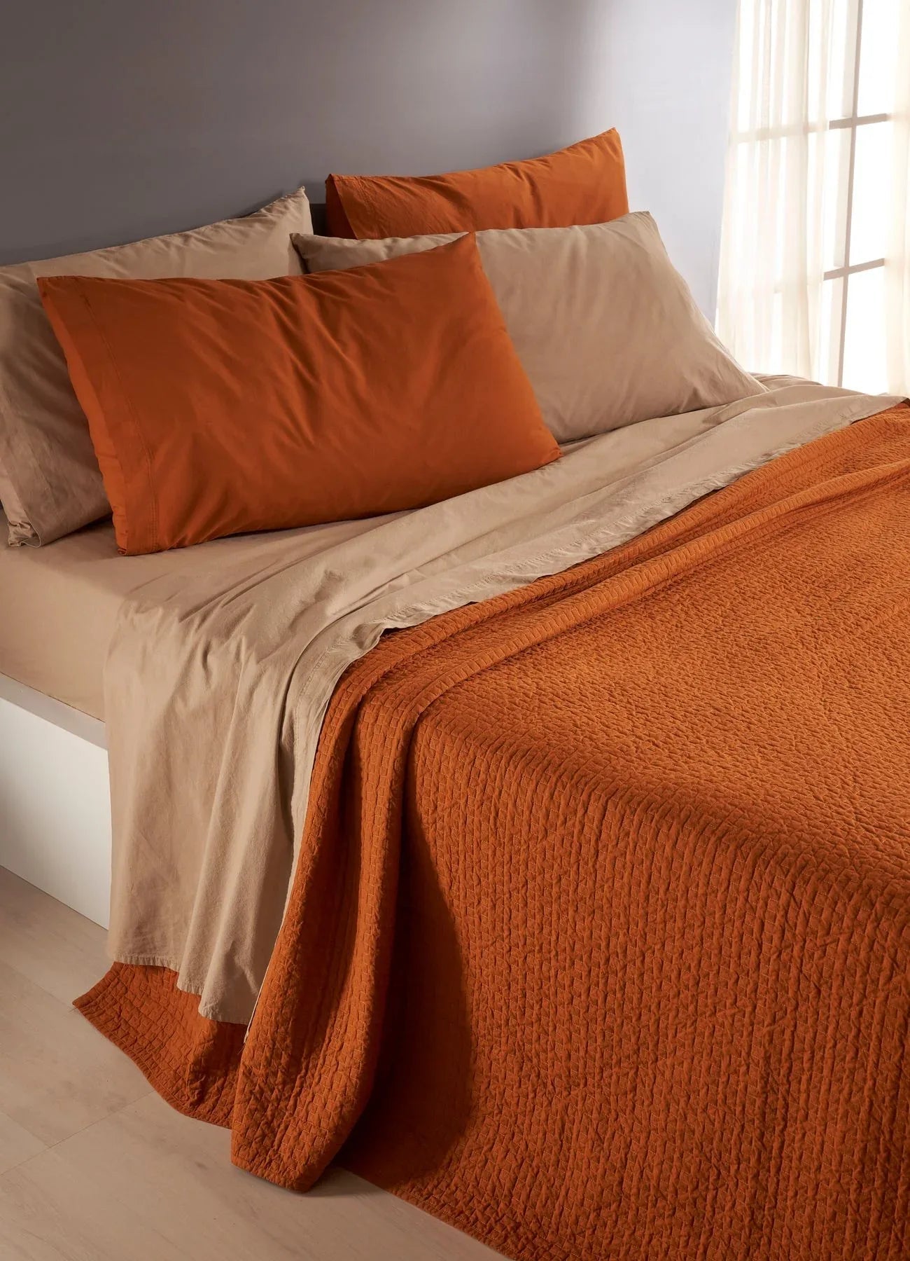 Trapuntino matrimoniale Creole Firenze Siena Matrimoniale Stone Wash (foto illustrativa) - The King Luxury