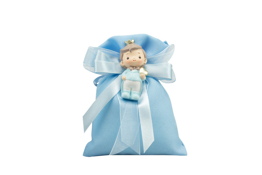 Magnete Principe resina con cuore oro Nascita Bimbo