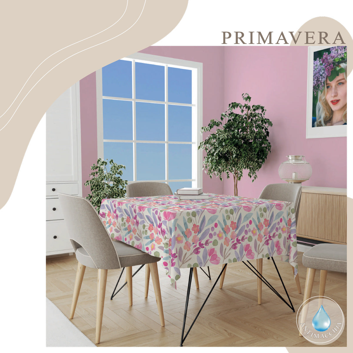 Tovaglia da Tavola Antica Tessitura Italiana Primavera X12 Poliestere - The King Luxury