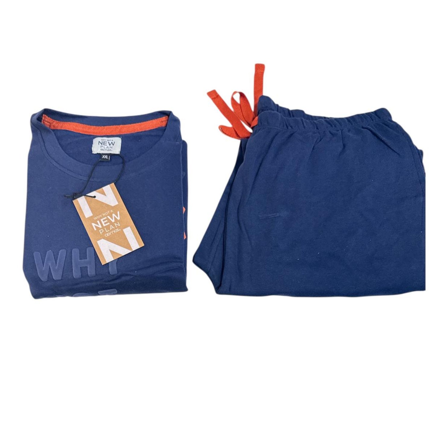 Pigiama Uomo Admas New Plan – Modello 63756 – Cotone Felpato Autunno/Inverno