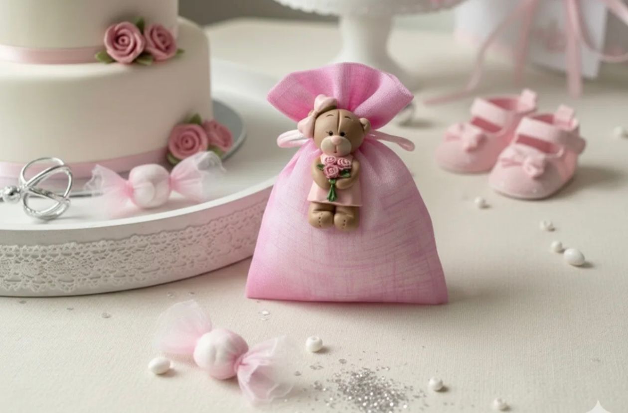 Bomboniera Nascita Bimba Magnete decorativo Special Gifts RB1079/G