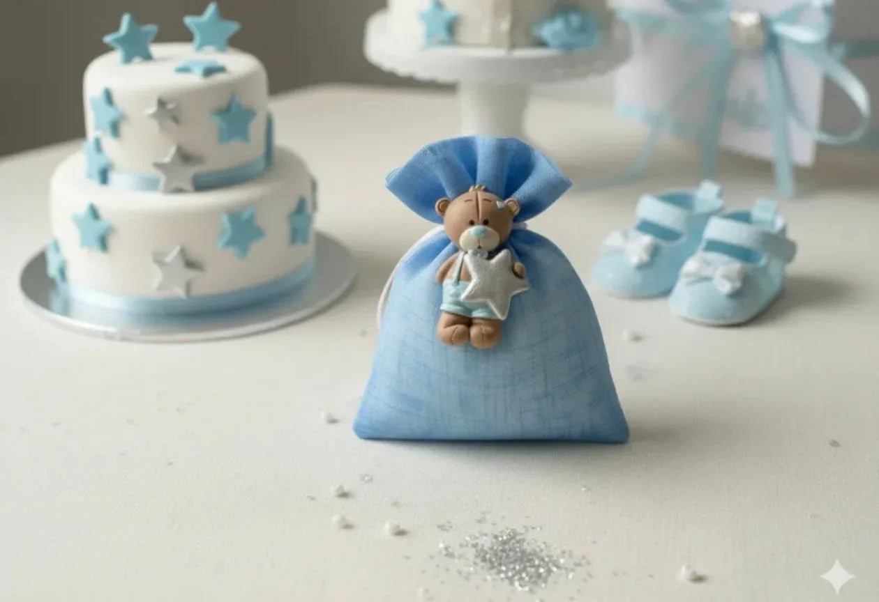 18 Pezzi Bomboniera Nascita Bimbo Magnete decorativo Special Gifts RB1079/B - The King Luxury