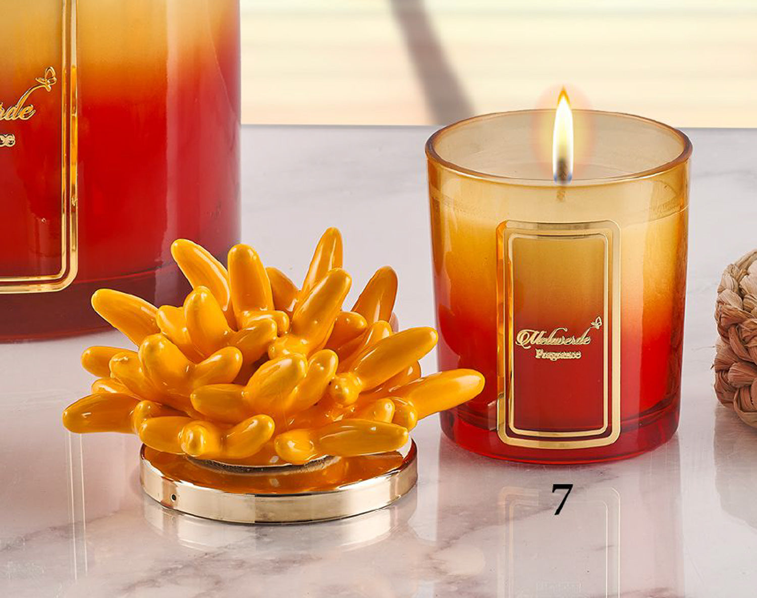 Candela Media Melaverde Linea Tropicana  Porcellana