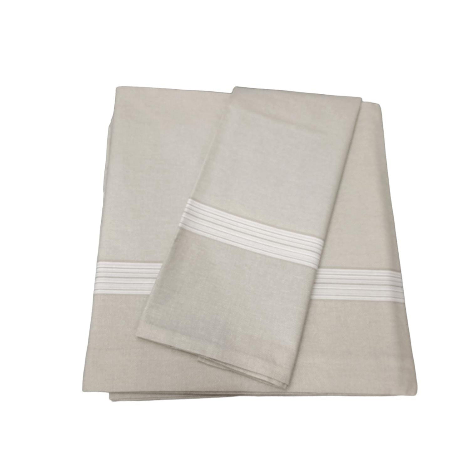 Completo Lenzuola Imberti Living Matrimoniale 100% Cotone