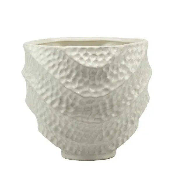 2 Pezzi Porta pianta Harmony S2531P Porcellana - The King Luxury