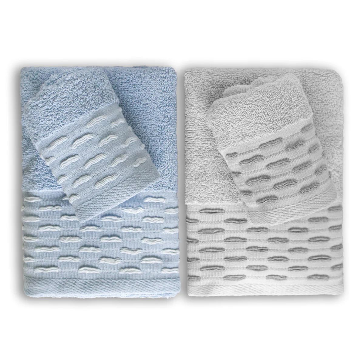 Set asciugamani 2+2 Maestri Cotonieri India  Spugna di Cotone