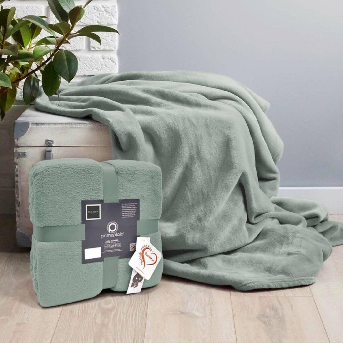 Plaid Daunex Prime 250×200 cm – Microfibra Morbidissima Tinta Unita