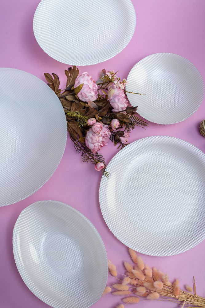 Centrotavola Evviva 5499 – Seventy in Vetro Bianco