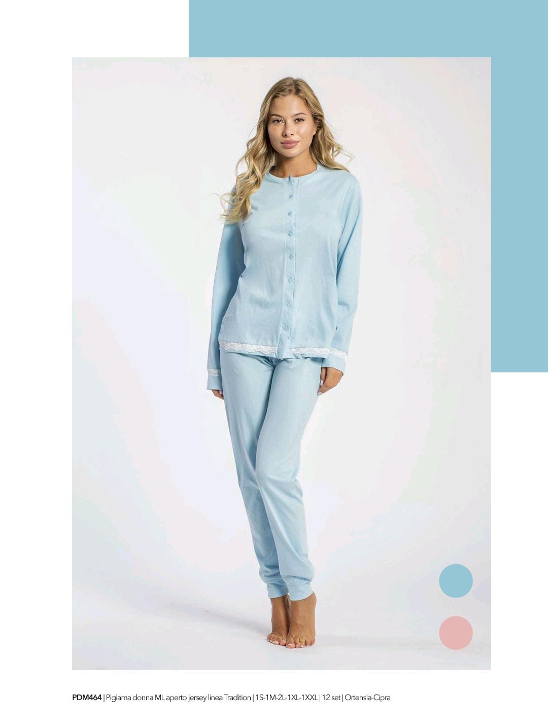 Pigiama Donna Primavera/Estate Milk And Honey Linea Tradition S Jersey