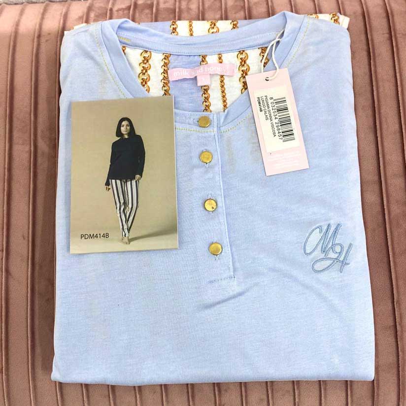 Pigiama Autunno/Inverno Donna Milk And Honey Calais Cotone