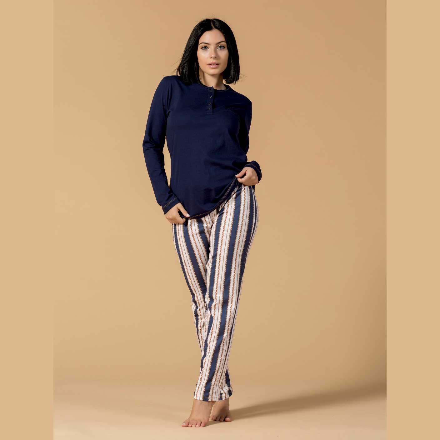 Pigiama Autunno/Inverno Donna Milk And Honey Calais Cotone