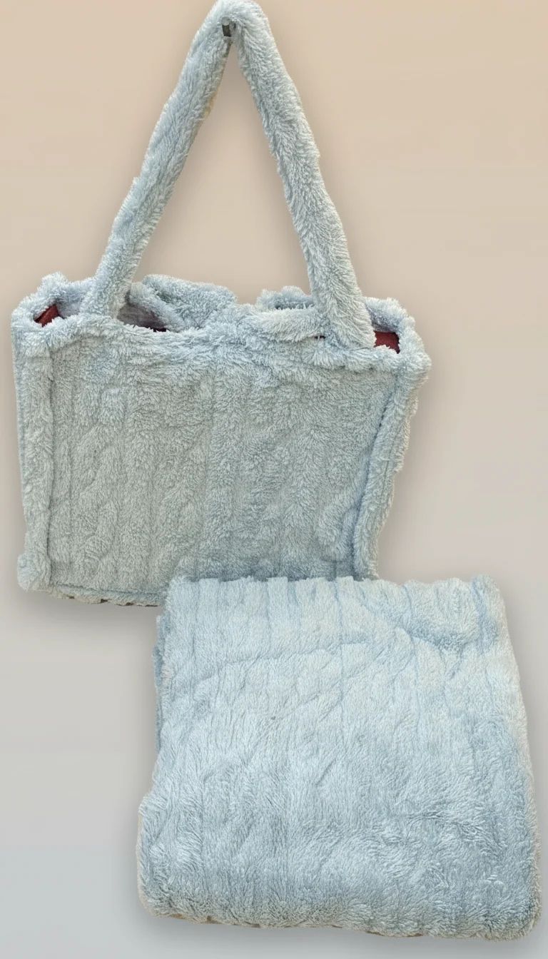 Plaid Papalina PLS130 Sherpa con Borsa – Made in Italy