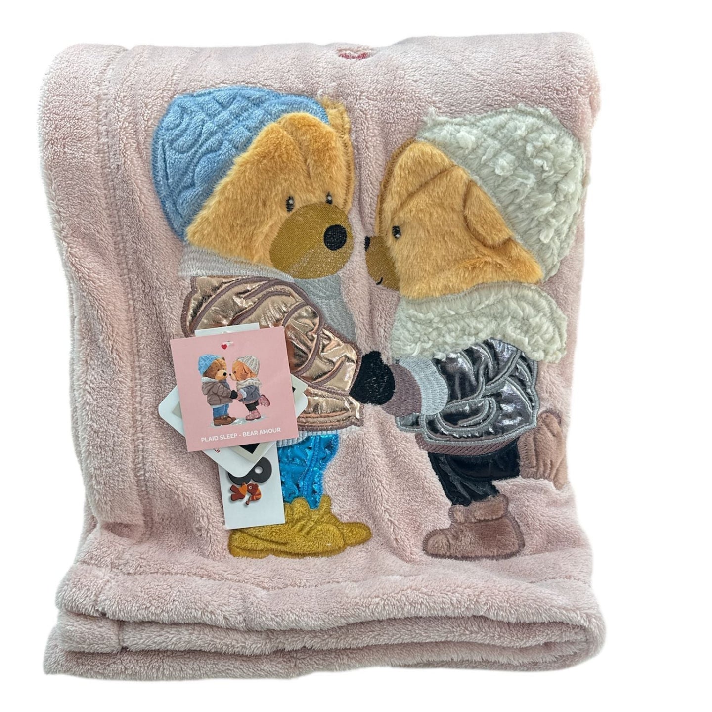 Plaid Daunex Bear Amour 150×200 cm – Microfibra Morbidissima