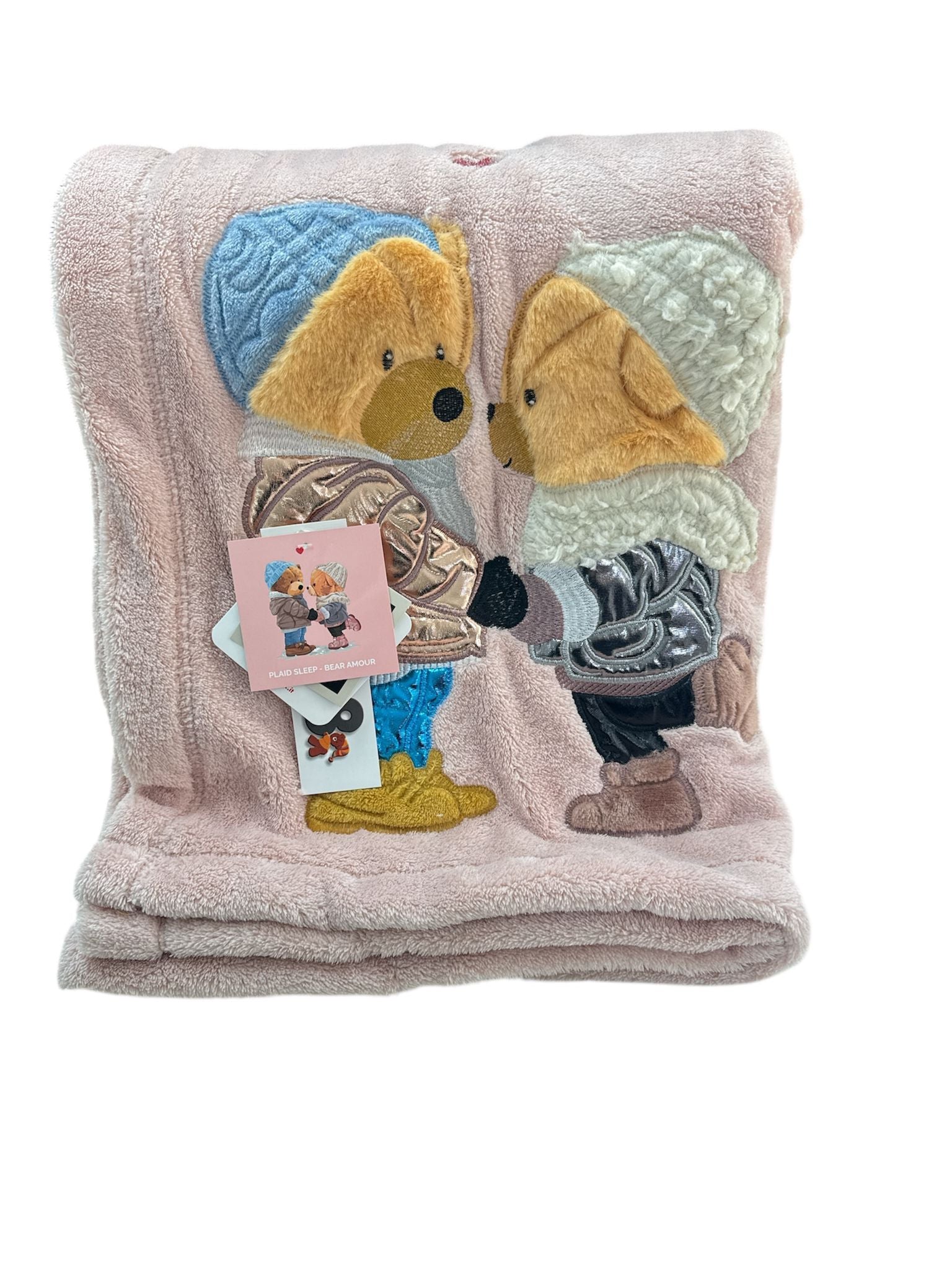 Plaid Daunex Bear Amour 150×200 cm – Microfibra Morbidissima