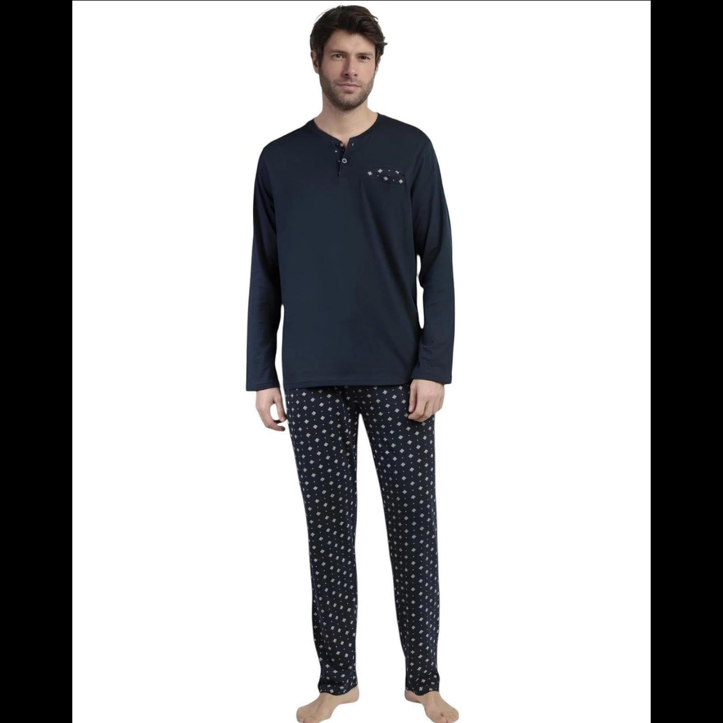 Pigiama Uomo Admas 63771 – Autunno/Inverno – Caldo Cotone e Stile Elegante