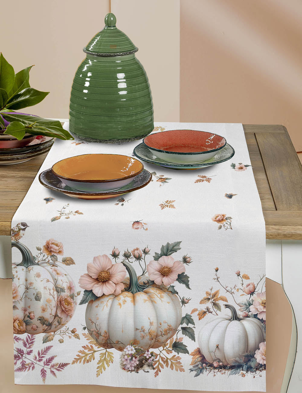 Runner Tessitura Randi Cucurbita – 100% Cotone Panama – Stampa Digitale – 50x150 cm