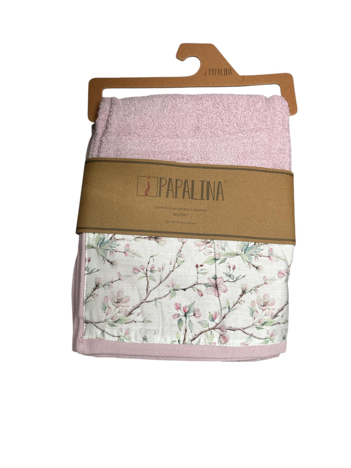 Set Asciugamani 1+1 Papalina Belfort  Spugna di Cotone