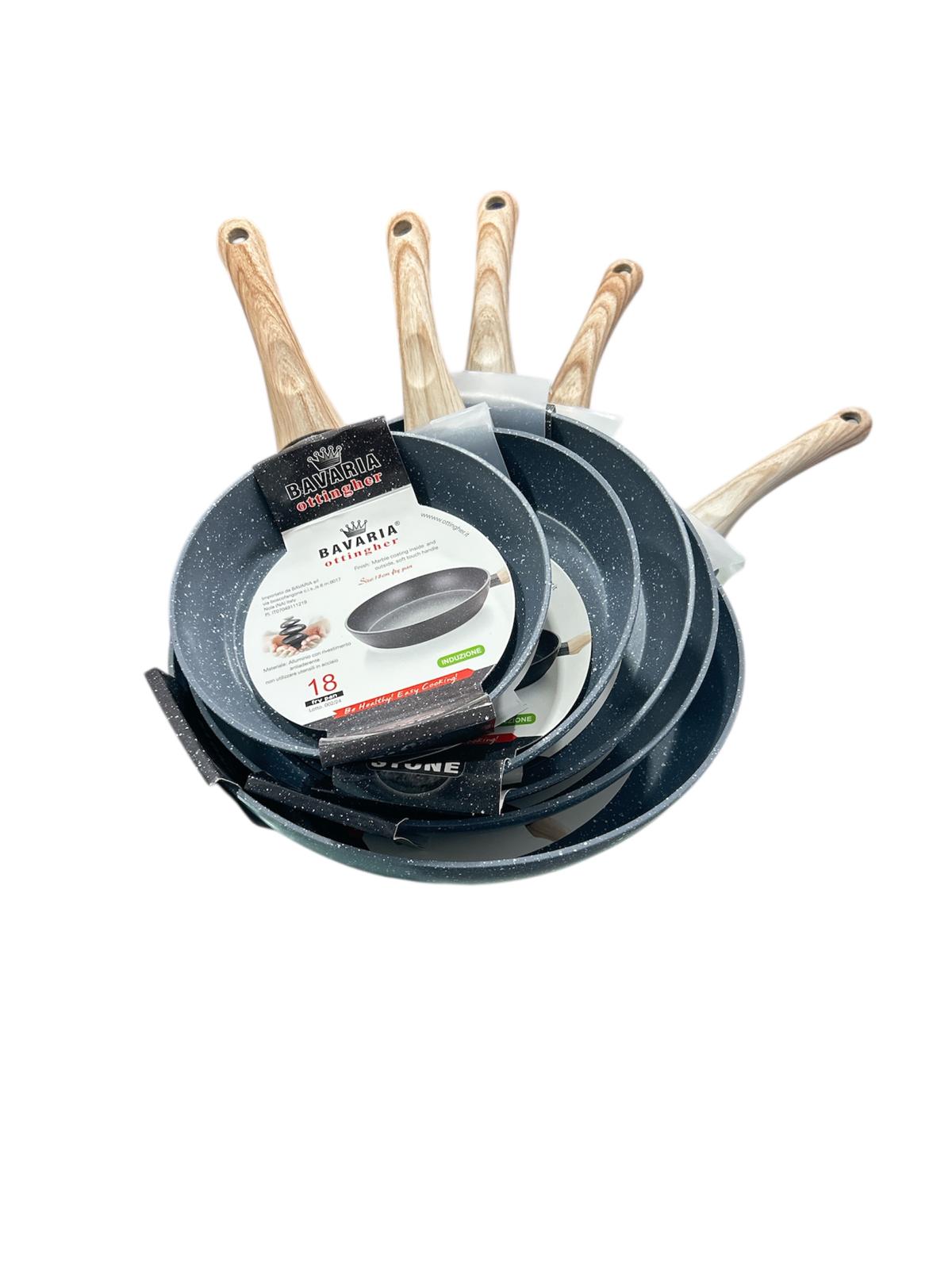 Set Padelle 5 Pezzi Le Magnifiche Cuore di Pietra – Antiaderenti con Fondo a Induzione Professional