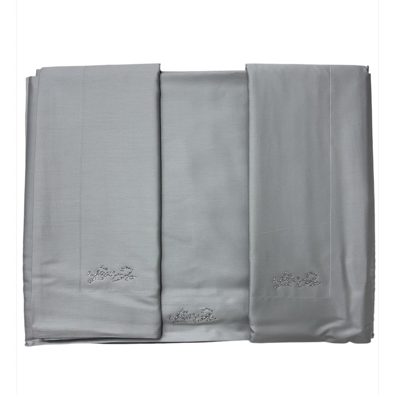 Completo Lenzuola Liu Jo Basico Matrimoniale 100% Raso di Cotone