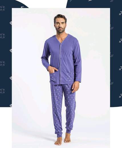 Pigiama Uomo Primavera/Estate Papalina Linea Mare XL Jersey