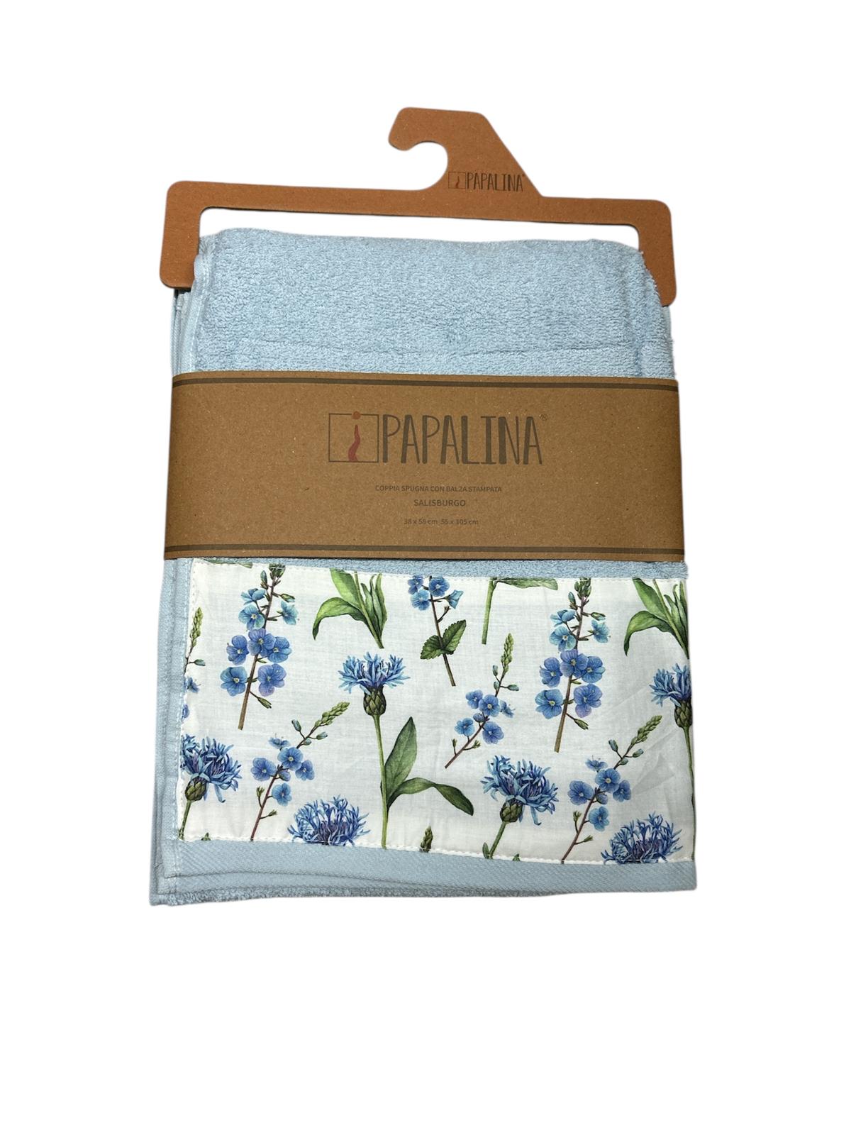 Set Asciugamani 1+1 Papalina Salisburgo  Spugna di Cotone
