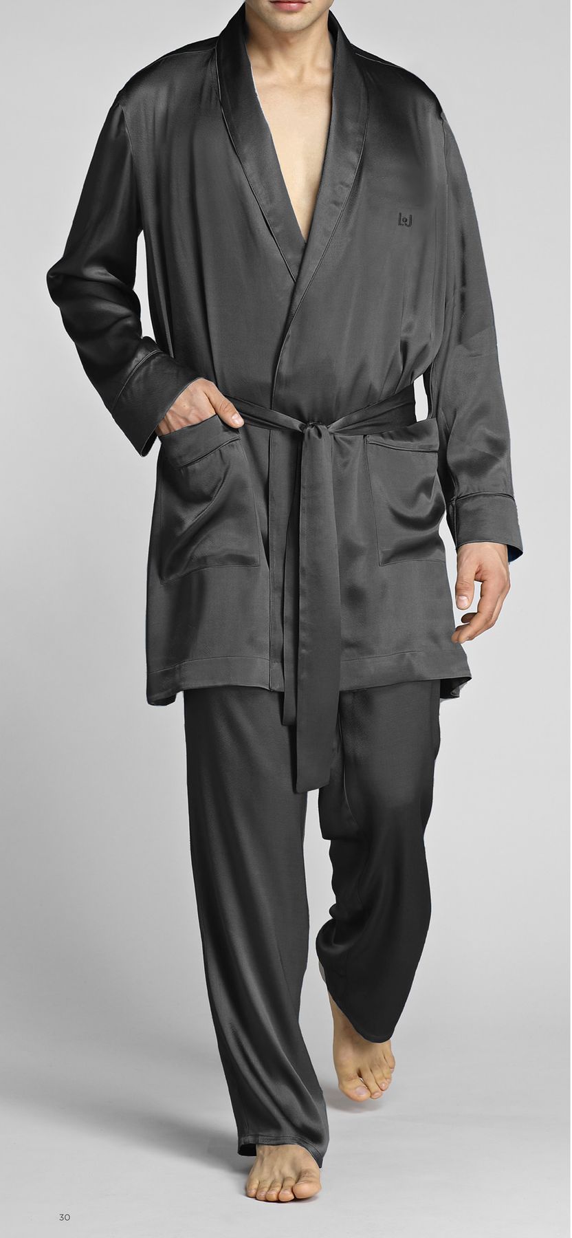 Vestaglia Uomo Liu Jo DL523U XL S Grigio1