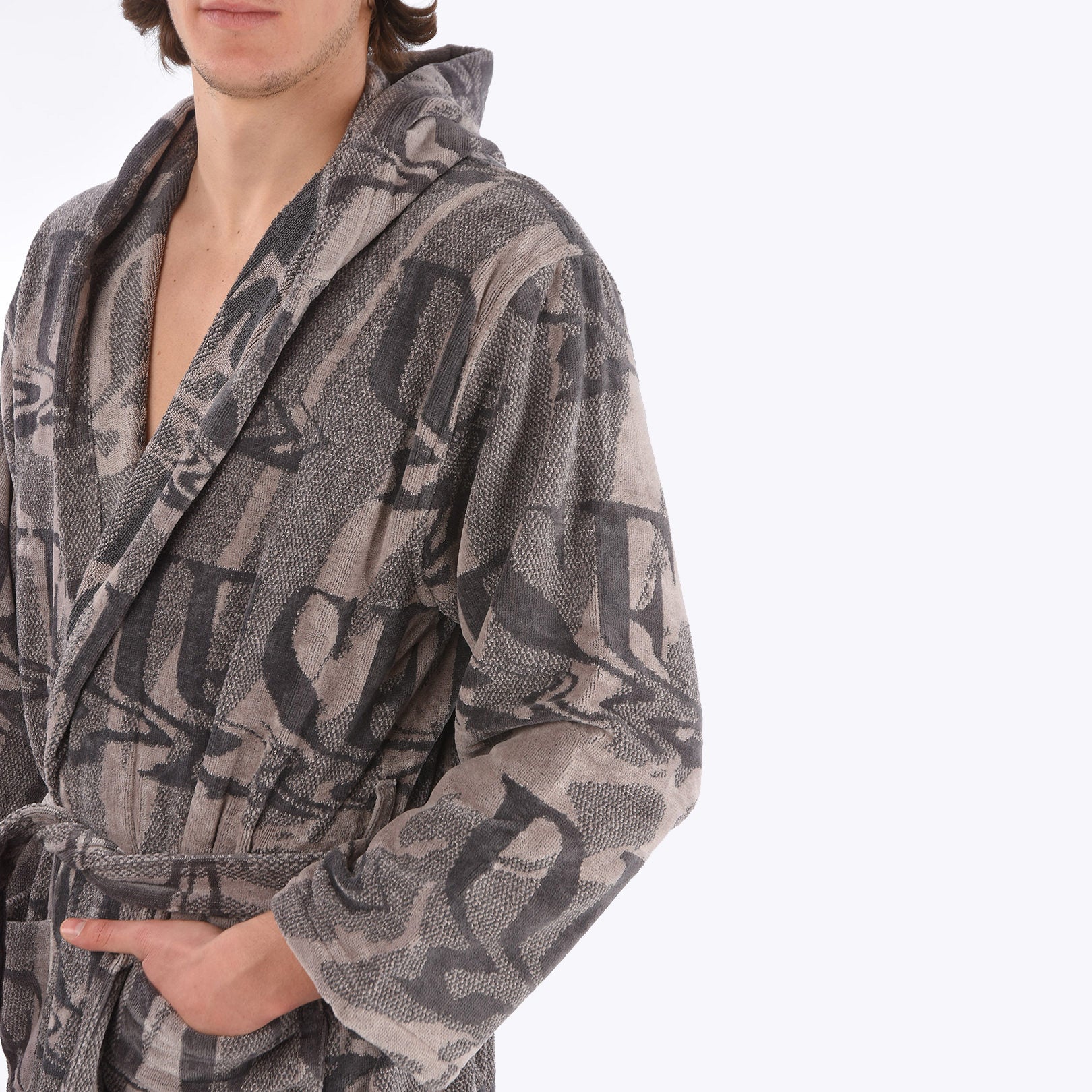 Accappatoio Diesel New Liquid Logo XXL/XXXL Spugna di Cotone