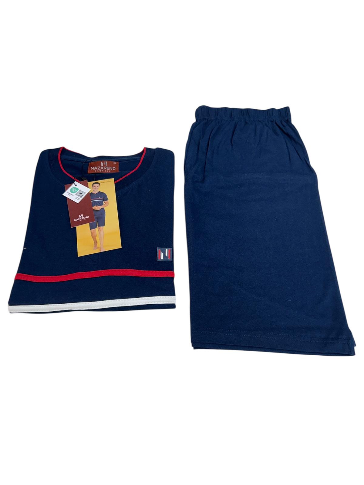 Pigiama Uomo Primavera/Estate Nazareno Gabrielli U6011 Cotone