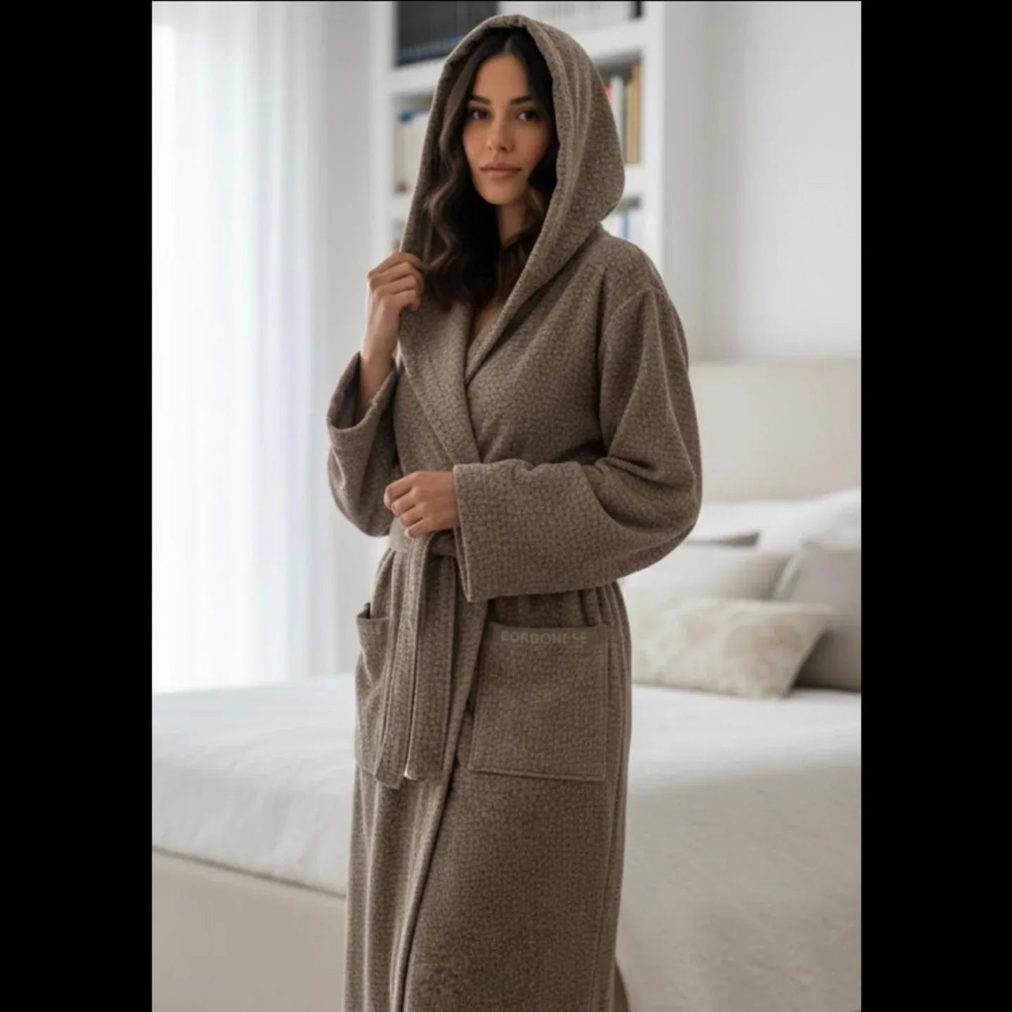 Accappatoio Borbonese Twist Op Spugna di Cotone - The King Luxury