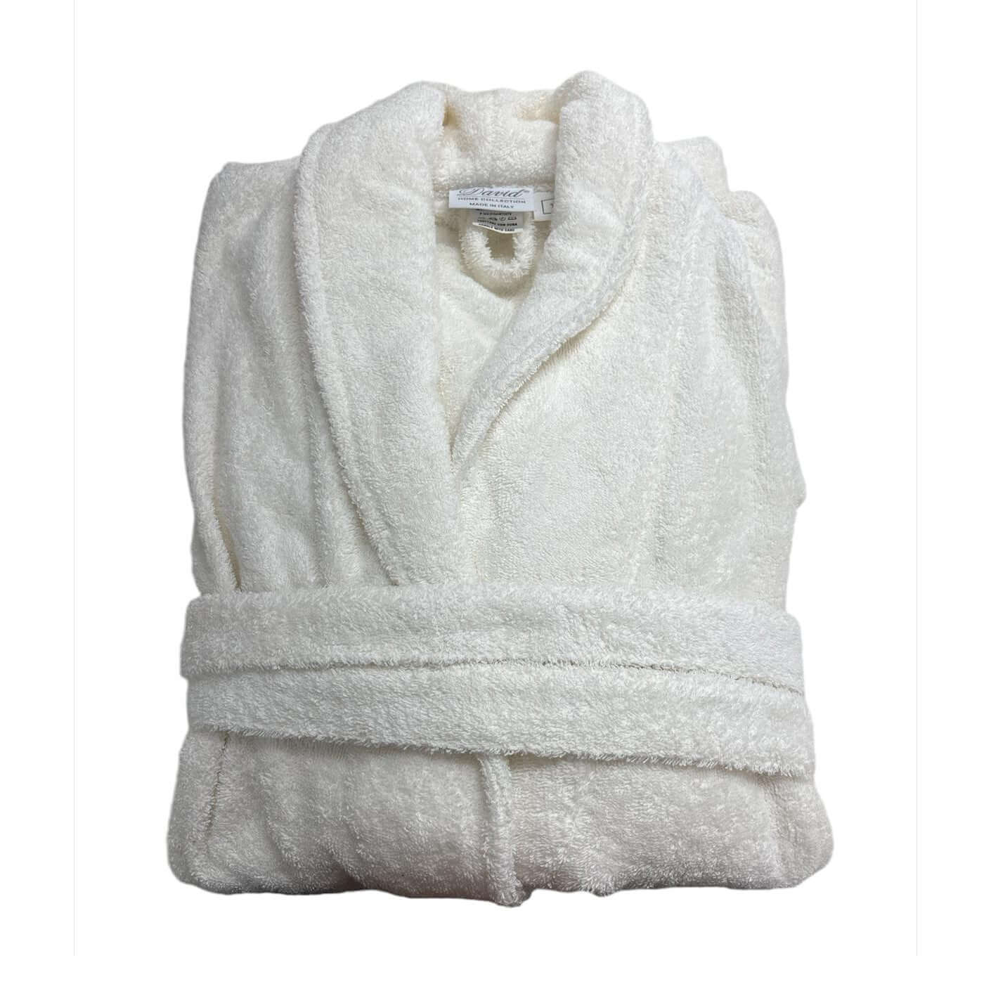 Accappatoio David Malindi Sciallato con Bordi Jacquard - The King Luxury