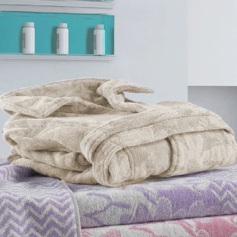 Accappatoio Margarita S Mirabello Carrara Spugna Cotone - The King Luxury