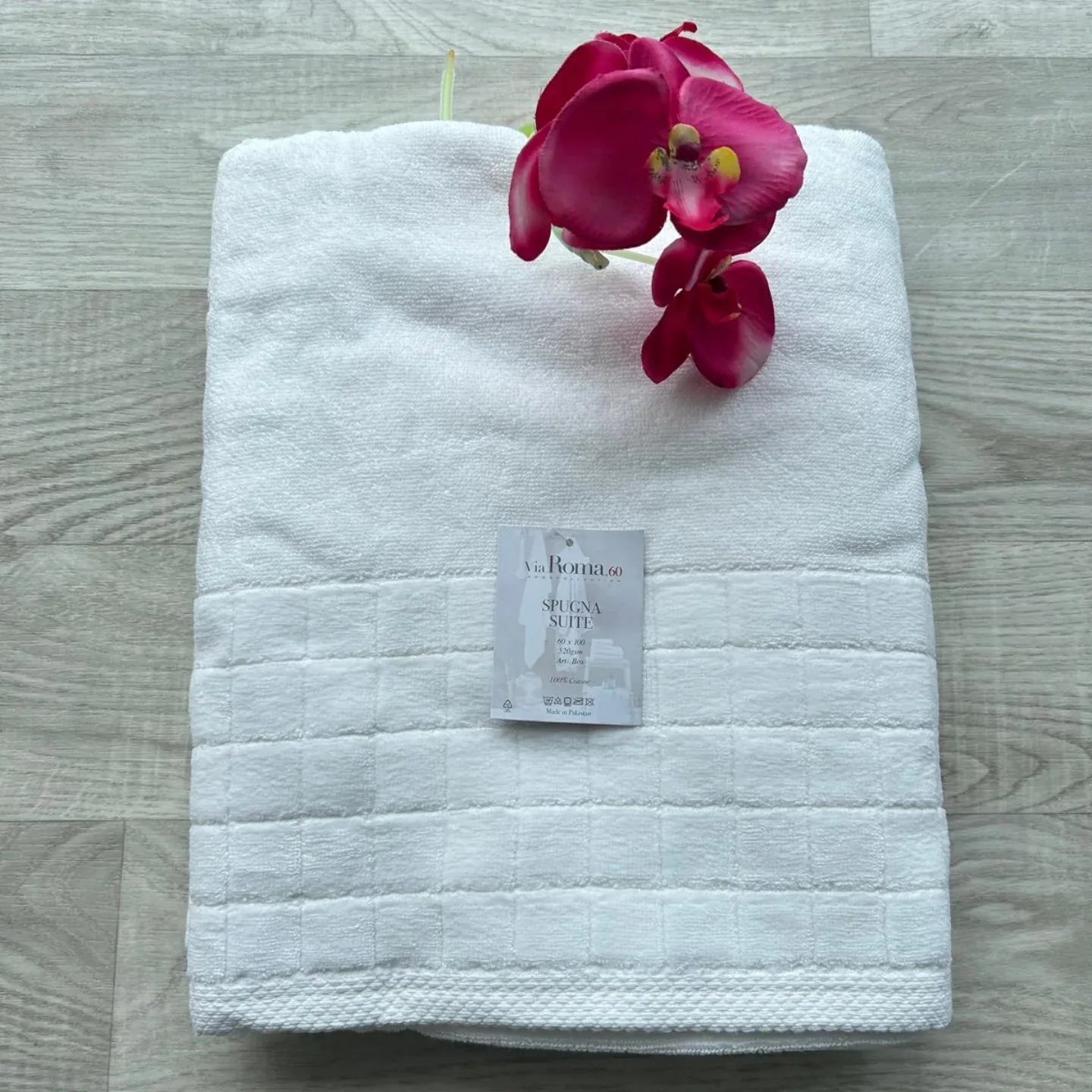 Asciugamano Viso Via Roma 60 Box in Spugna di Puro Cotone 420 gr/mq – Made in Italy - The King Luxury