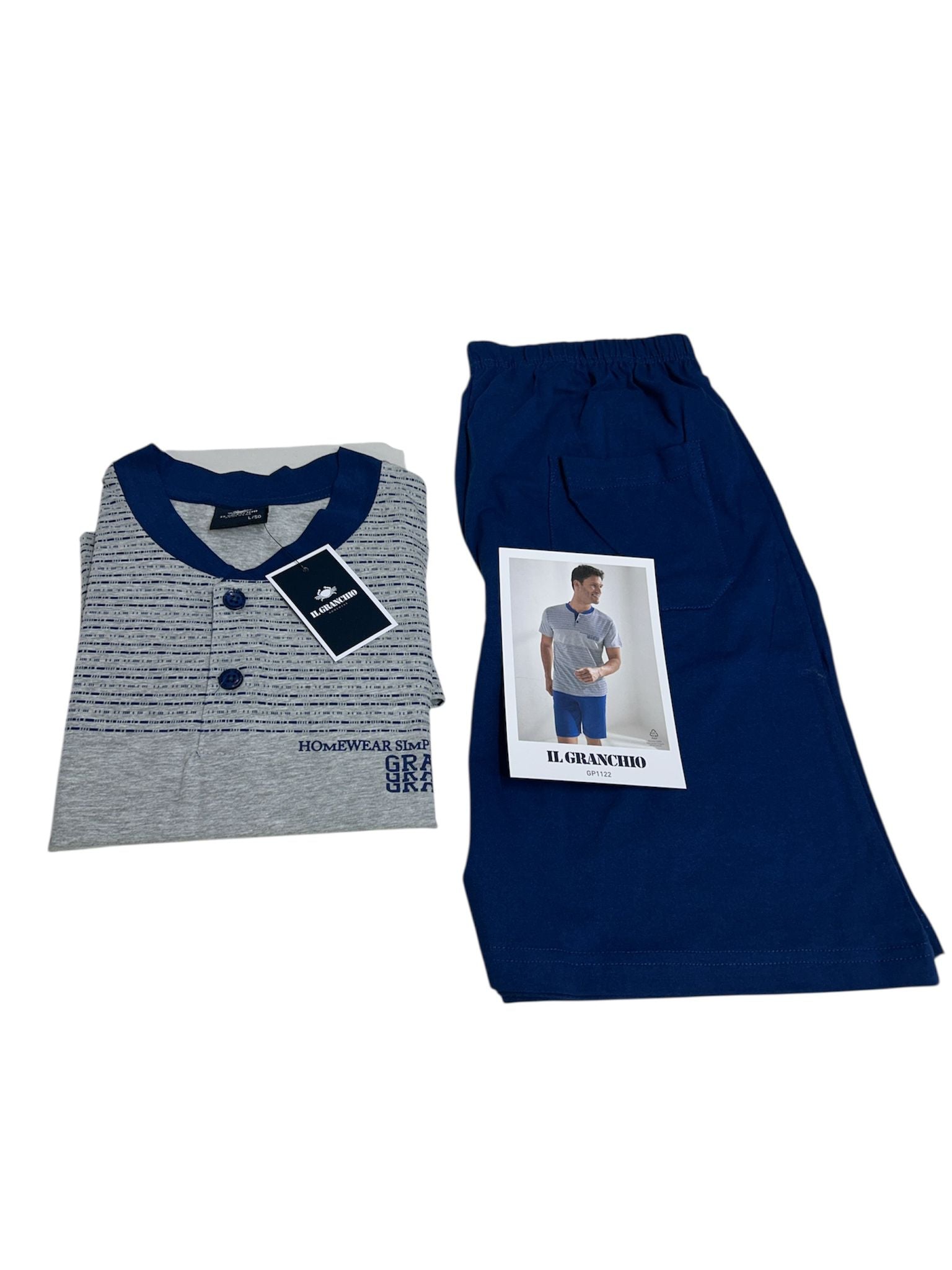 Pigiama Uomo Primavera/Estate Il Granchio GP1122 XL/52 Cotone